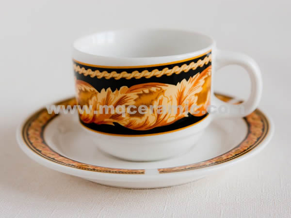 PORCELAIN CUP WITH SAUCER